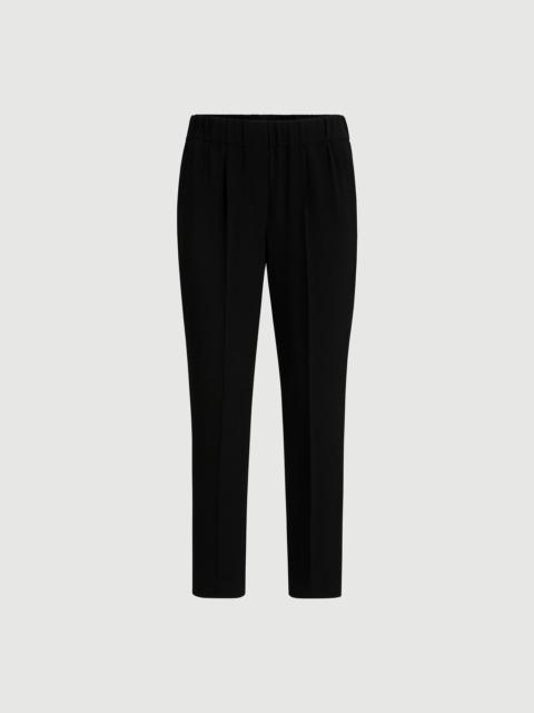 Brunello Cucinelli Silk and acetate crêpe cady tailored jogger trousers