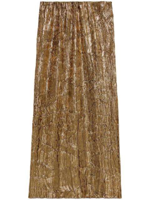 GUCCI Froisse lurex skirt