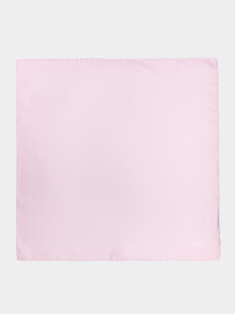 TOM FORD Men's Micro Polka Dot Silk Pocket Square