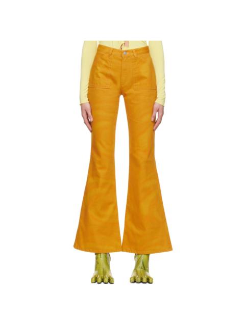AVAVAV Yellow Flared Mom Jeans