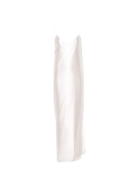 11 silk crepe maxi dress