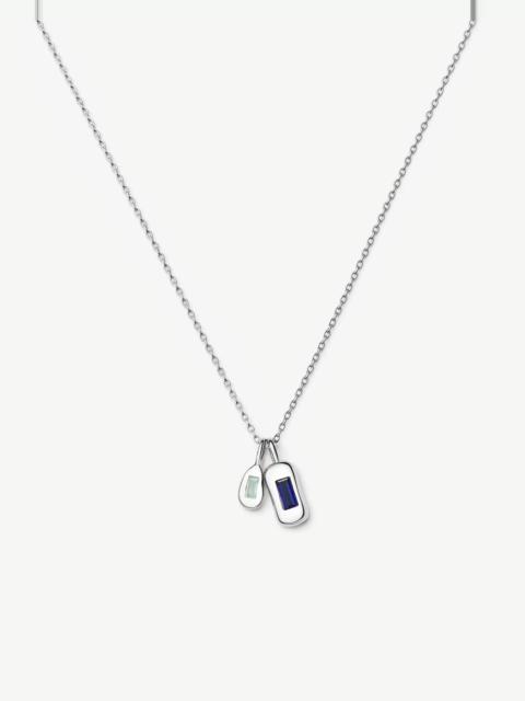 MISSOMA Molten Gemstone Bean Pendant Necklace