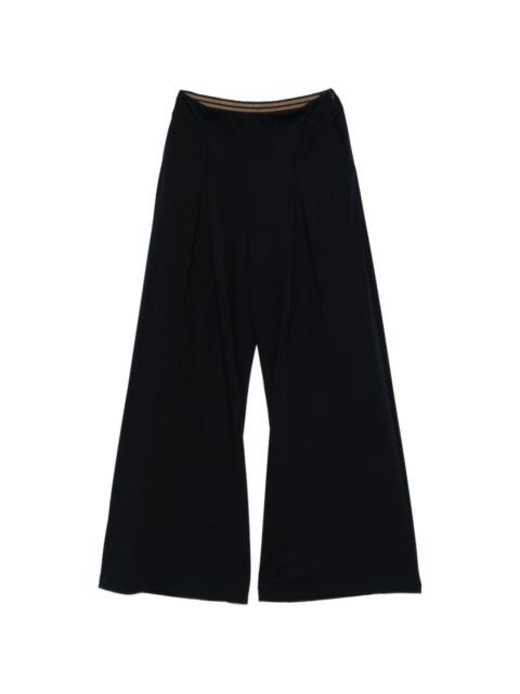 Max Mara elastic-waistband flowing trousers