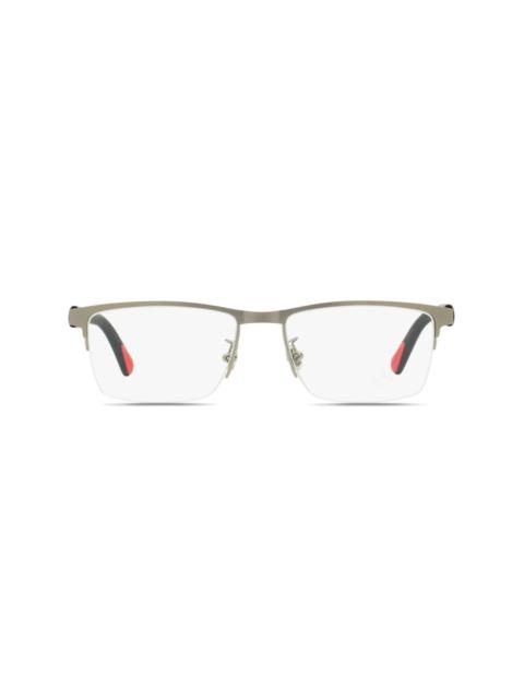 Moncler ML5164H semi-rimless glasses
