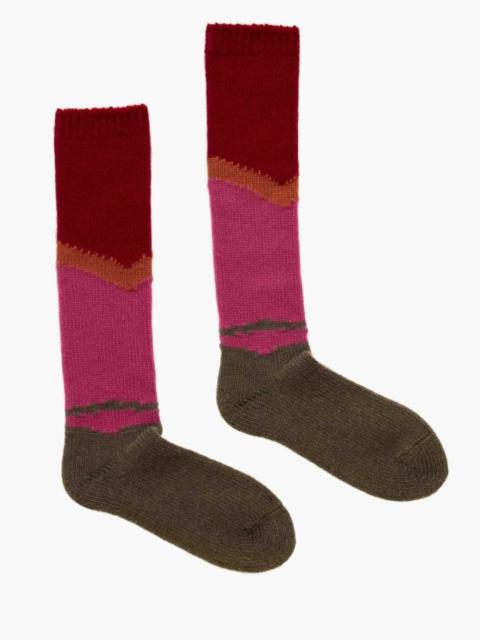 JW Anderson LANDSCAPE ANKLE SOCKS