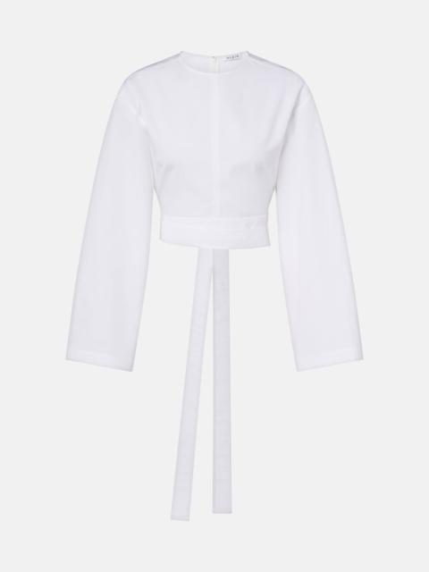 Alaïa Cotton poplin crop top