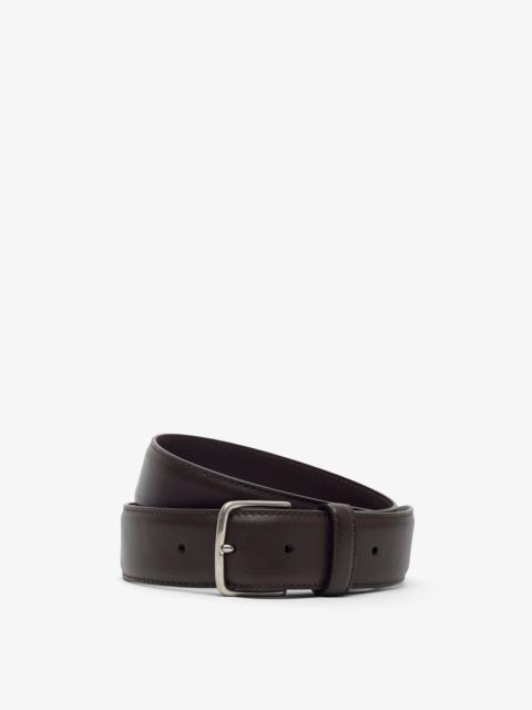 The Row Maxi Classic brown leather belt
