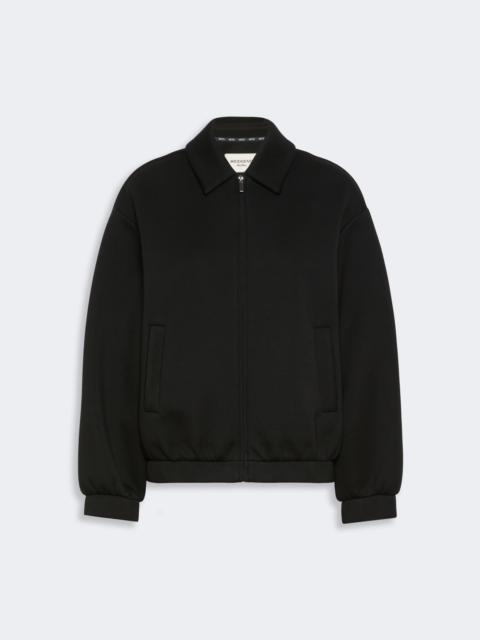 WEEKEND Max Mara ZEBRA Scuba jersey bomber jacket - BLACK