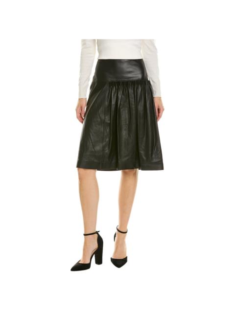 FERRAGAMO Ferragamo Leather Knee Length Skirt