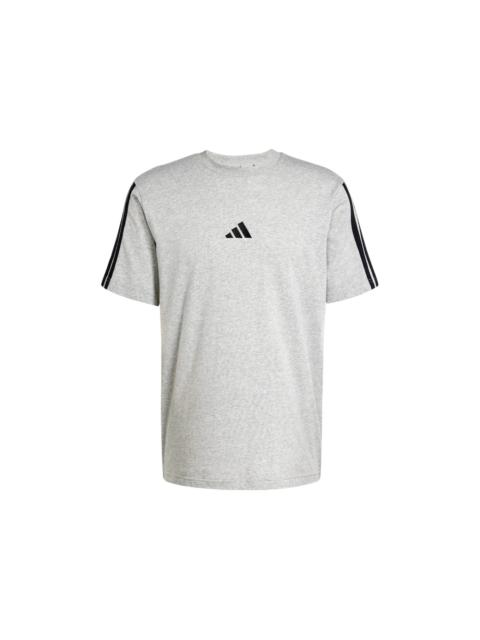 adidas adidas Essentials 3-Stripes Single Jersey T-Shirt Medium Grey Heather/Black