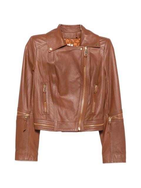 ELISABETTA FRANCHI Elisabetta Franchi Zipped Biker Jacket