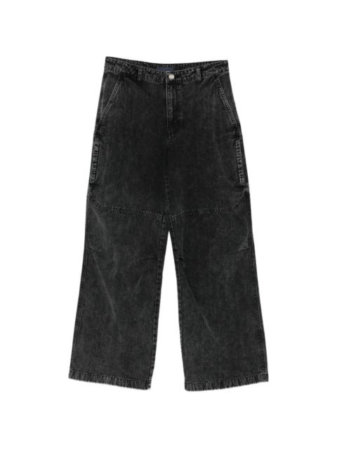 JUUN.J washed denim panelled jeans