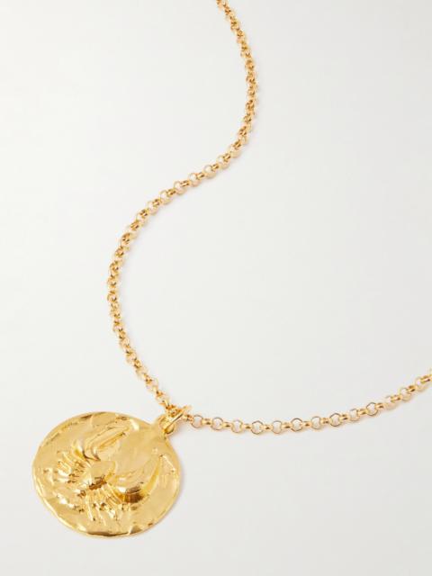 ALIGHIERI The Reader Of The Sea Recycled Gold-plated Necklace