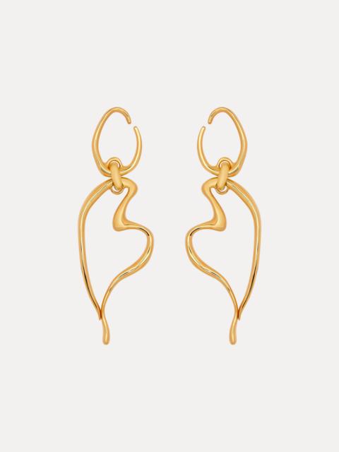 Oscar de la Renta HEART O DROP EARRINGS