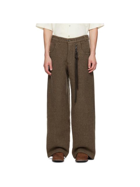 Song for the Mute Brown Wide-Leg Trousers