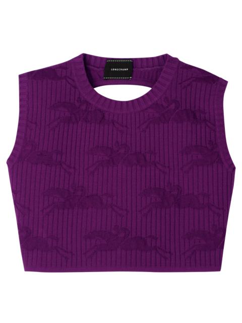Longchamp Sleeveless top Violet - Knit