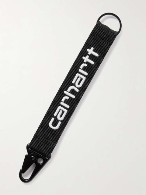Carhartt Jaden Logo-Embroidered Grosgrain Key Fob