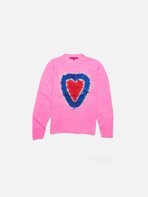 The Elder Statesman HEART DYE WOMEN'S CREW