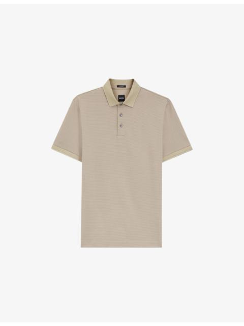 BOSS Parlay Short-Sleeved Cotton Polo Shirt