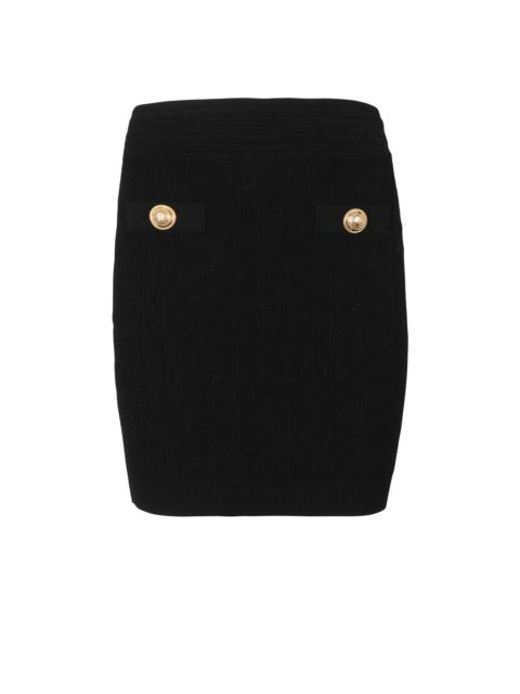 Balmain Short knit skirt