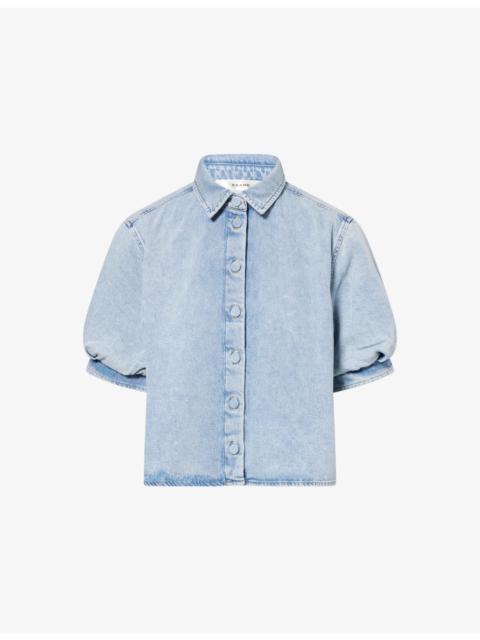 FRAME The Billow Sleeve Denim Shirt