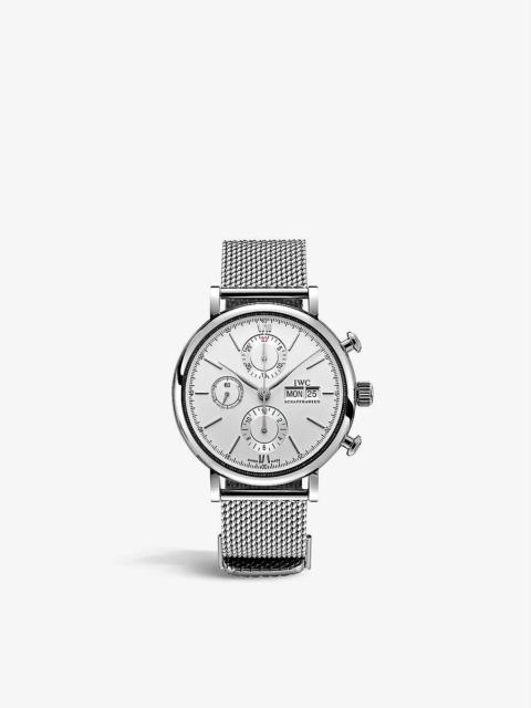 IWC Schaffhausen IW356506 Portofino stainless-steel chronograph watch