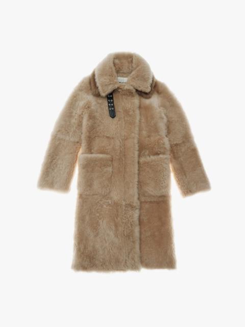 Helmut Lang RIBBED SHEARLING COAT