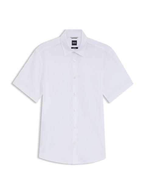 BOSS SLIM-FIT SHIRT IN STRETCH LINEN