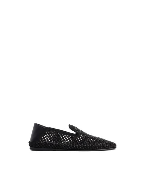 Giuseppe Zanotti perforated rhinestone loafers