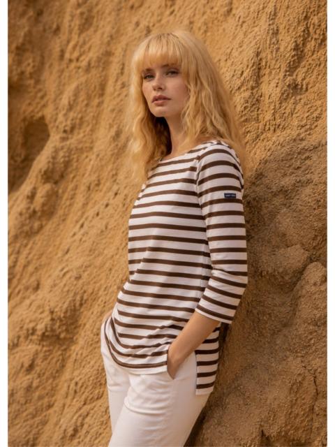SAINT JAMES PHARE COTTON ¾ sleeve Breton shirt