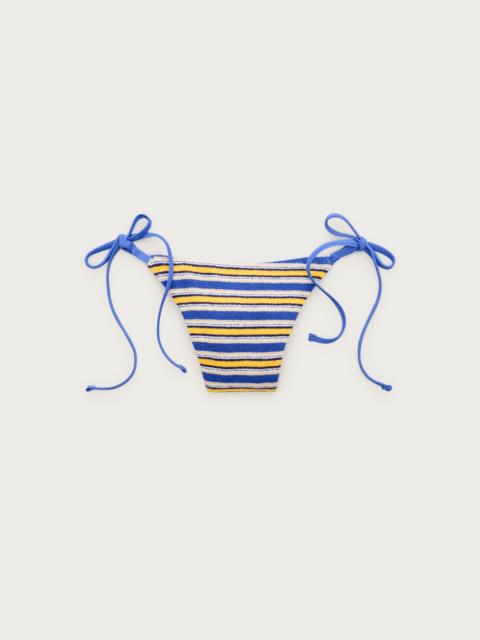 J.CREW Cheeky string bikini bottom in towel terry stripe