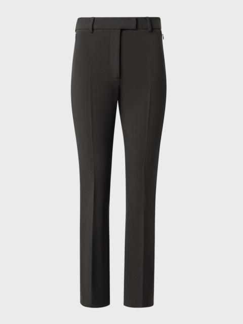AKRIS Francy Lyocell Gabardine Kick Flare Crop Pants