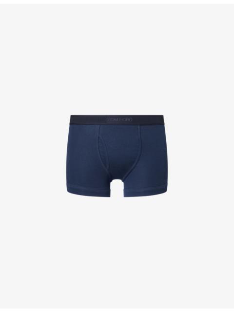 TOM FORD Tonal Logo-Waistband Cotton-Jersey Boxer Briefs