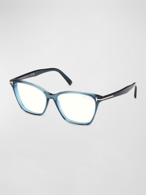TOM FORD Blue Blocking Acetate Cat-Eye Glasses