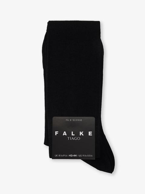 FALKE Tiago ribbed stretch-organic cotton-blend crew socks