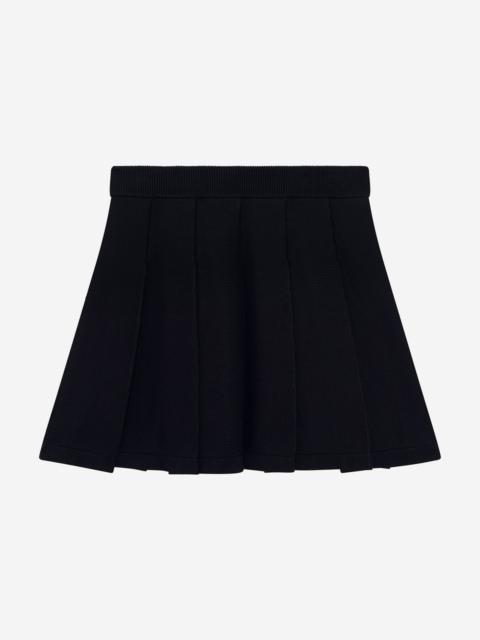 The Kooples SHORT BLACK MESH SKIRT