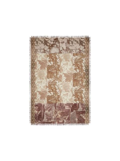 Pierre-Louis Mascia Aloeuw printed fringed shawl scarf