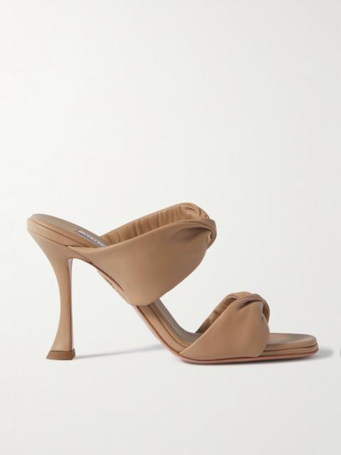 AQUAZZURA Twist 95 Leather Mules