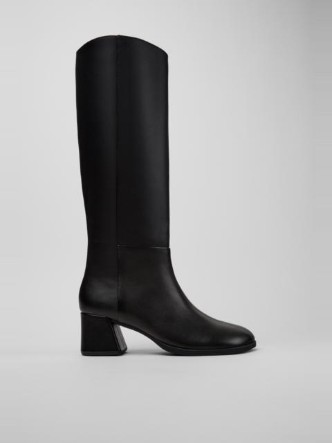 CAMPER Kora Black Leather High Boots for Women.