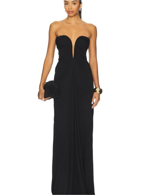ATLEIN Bustier Ruched Gown