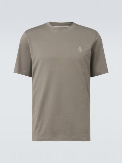 Brunello Cucinelli Logo cotton jersey T-shirt