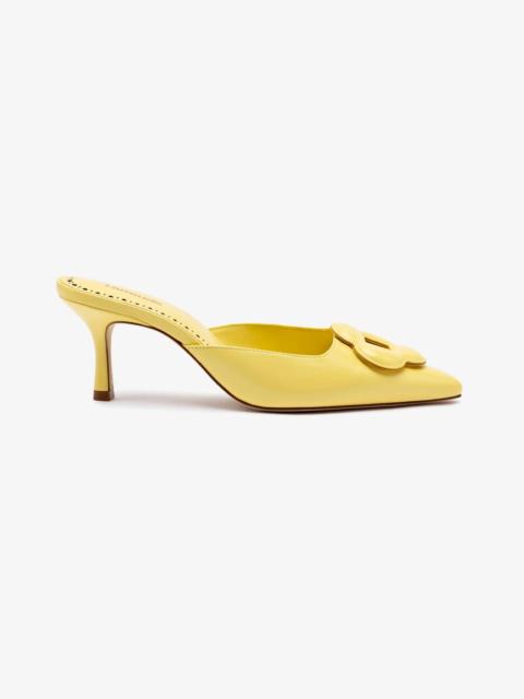 Larroudé Flora Pump In Lemonade Leather