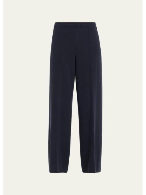 Lafayette 148 New York Cashmere Double-Knit Pull-On Pants