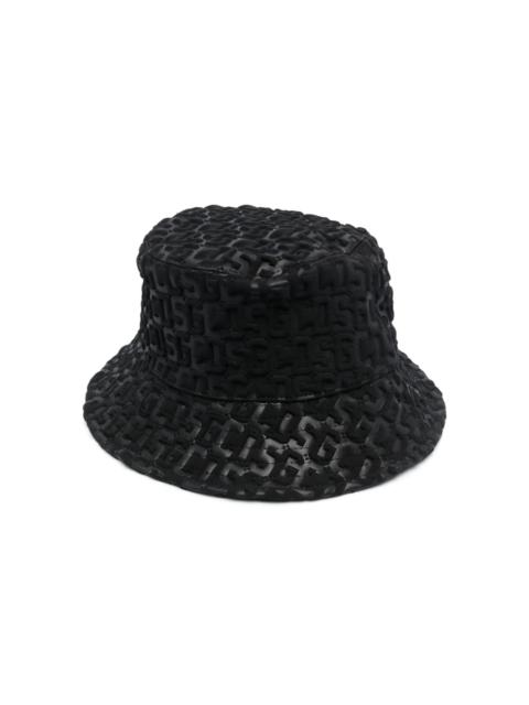 GCDS embossed-monogram drawstring bucket hat