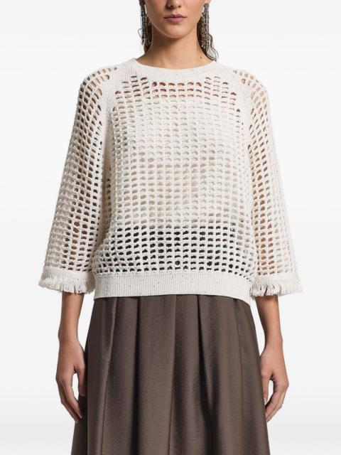 PESERICO sequinned cordonet sweater