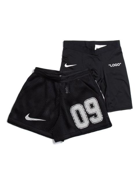 Nike Nike x Off-White Home Shorts 'Black White' AH0376-010