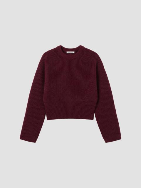 GOOD AMERICAN Women's The Chunky Knit Sweater - Berry Noir