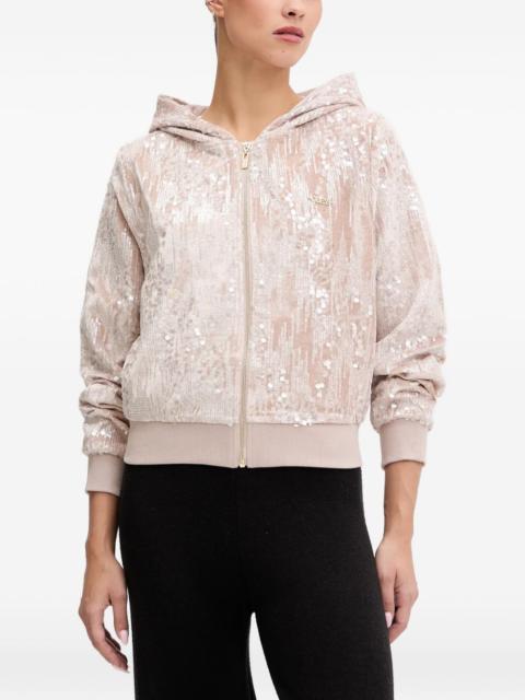 GUESS USA sequin-embellishment hoodie
