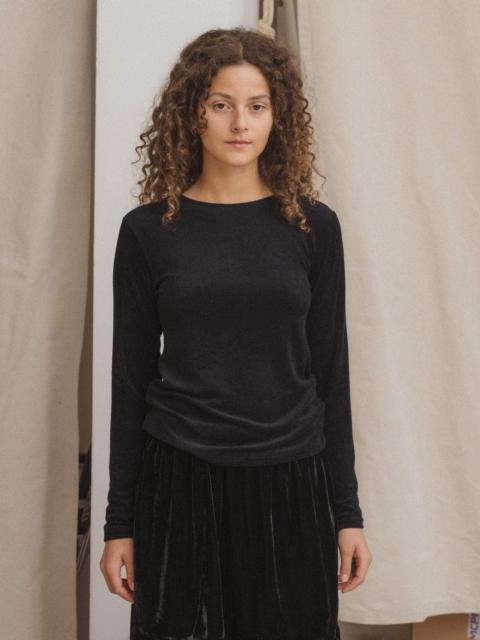BASERANGE Omo Long Sleeve Tee - Ecovero Velour