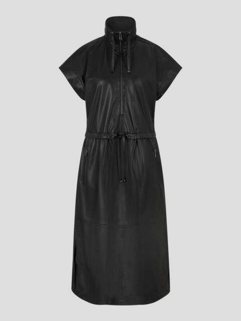 BOGNER GLORIA LEATHER DRESS IN BLACK